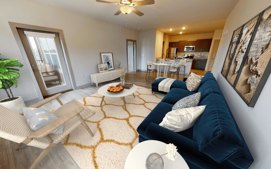 Living room Veneto 2 Bedroom 2 Bathroom Floor Plan Brand New Luxury Apartments Marcella at Gateway in Bon Air Richmond Virginia